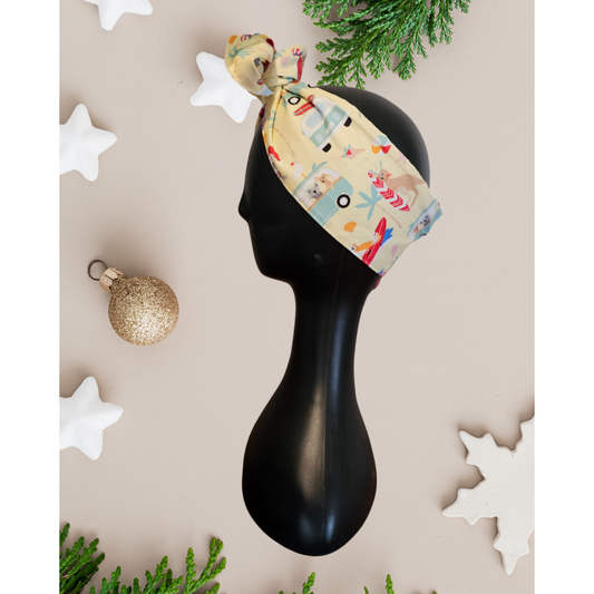 Surfing Santa Wire Head Wrap