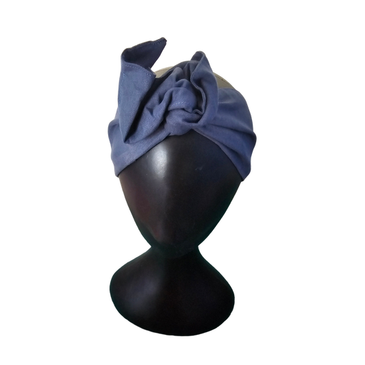 Wire Headband - Indigo Navy Front View