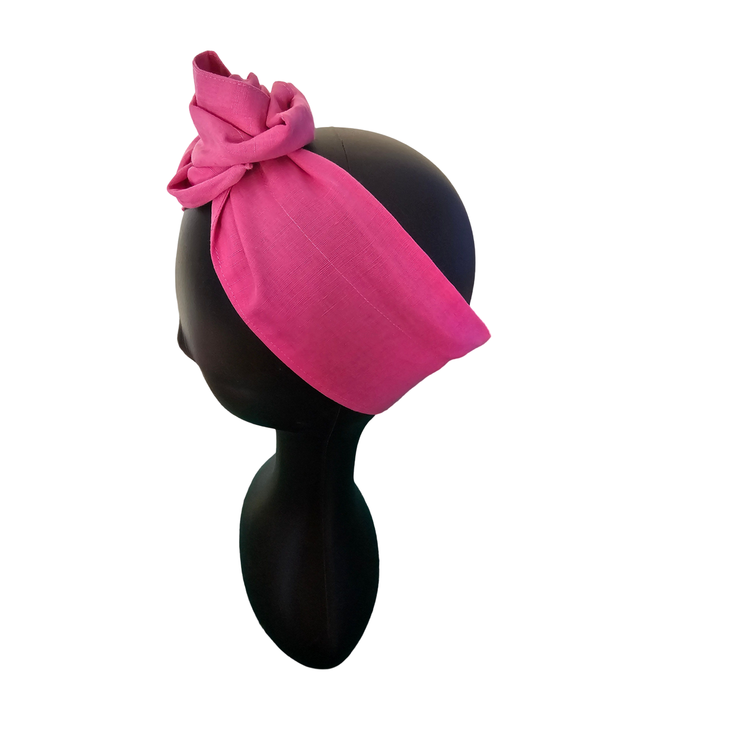 Wire Headband - Hot Pink Side View