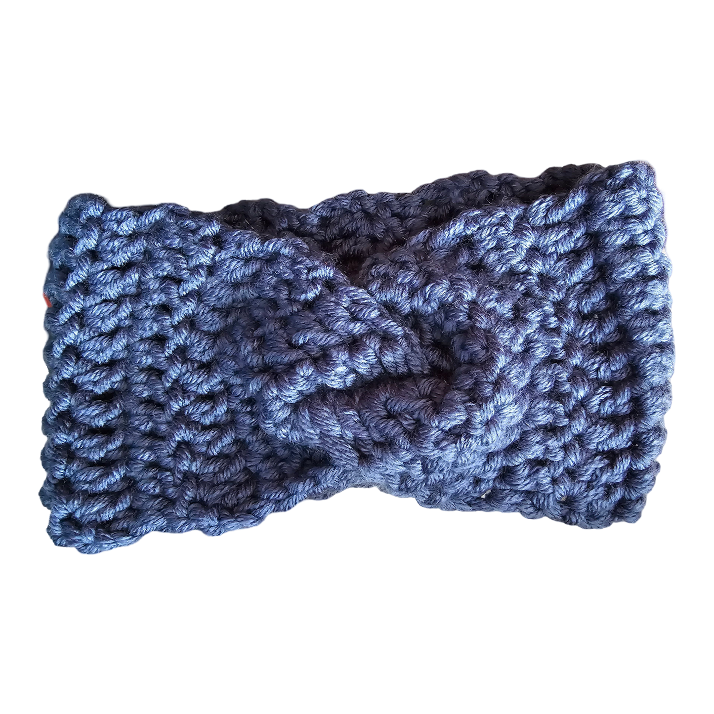 Crochet Headband - Blue Flat VIew