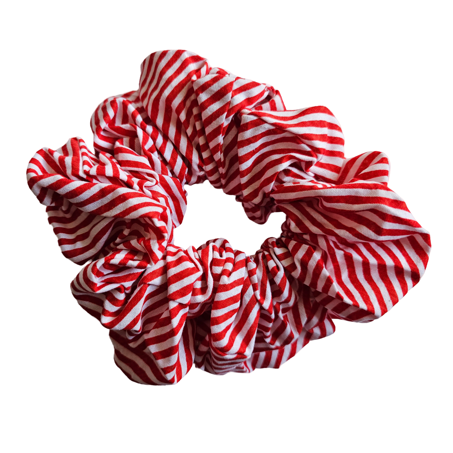 Hair Scrunchie - striped front view