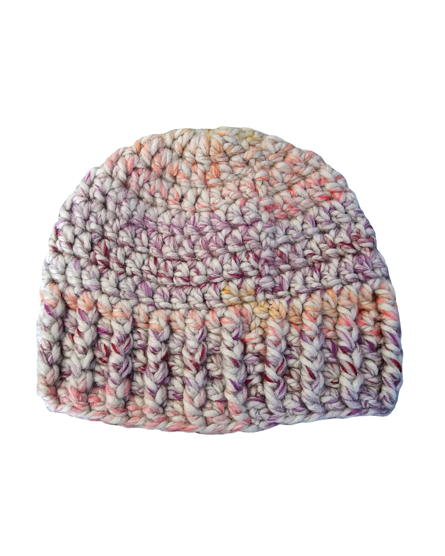 Adults Crochet Beanie - Flat View