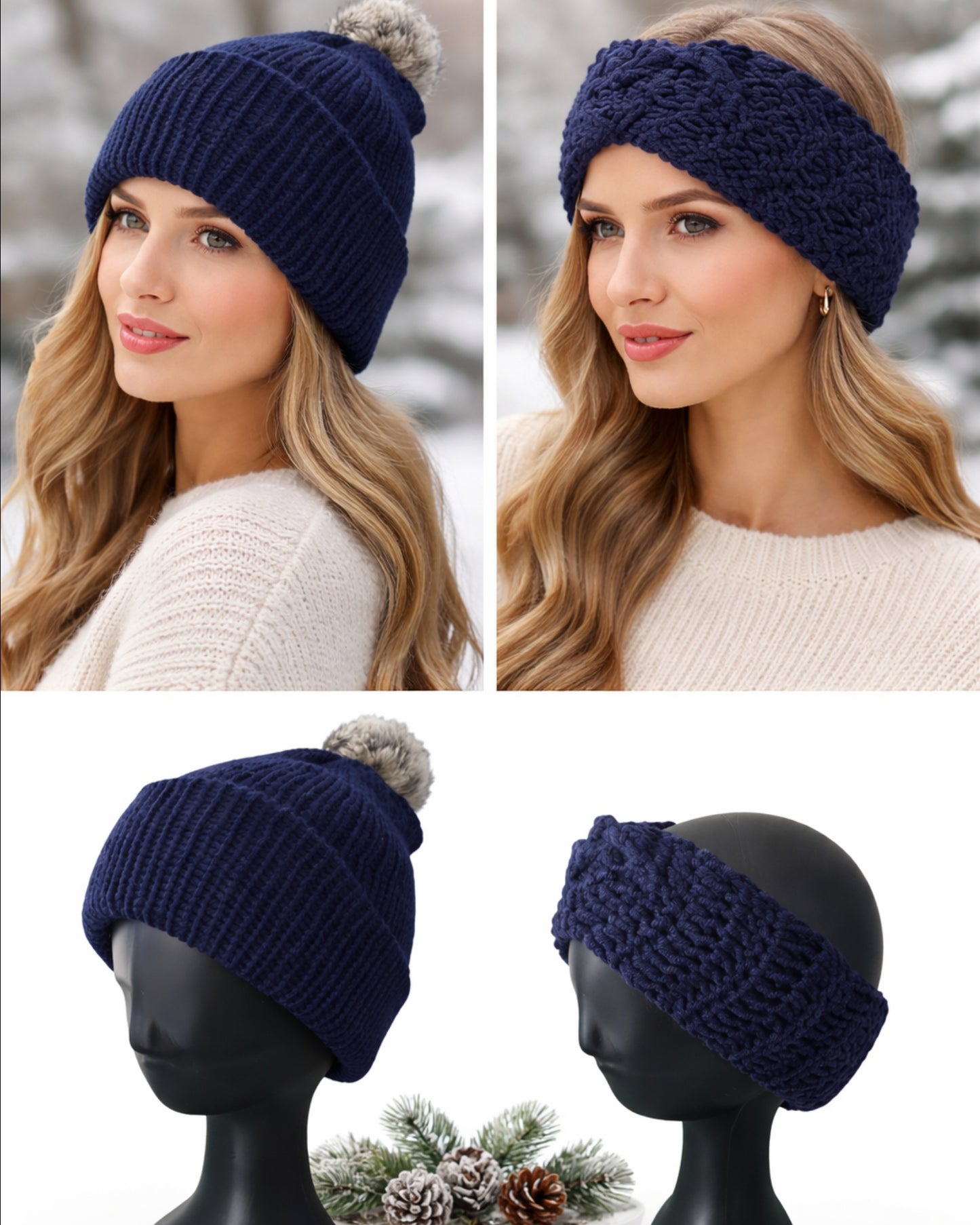 Carter Beanie & Headband Bundle