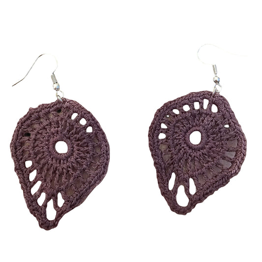Crochet Earrings with silver fittings