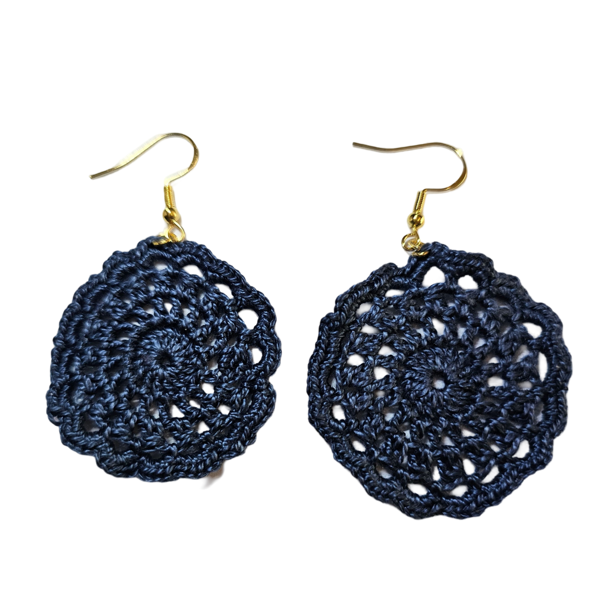 Frankie Indigo Crochet Earring
