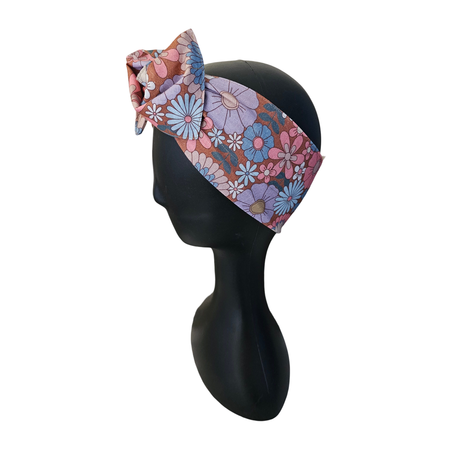 Wire Headwrap- Floral Side View