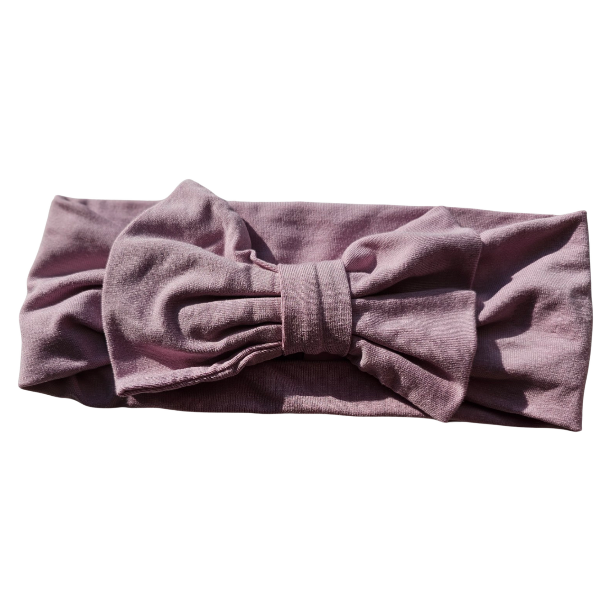 Baby Headband - Mauve Flat View