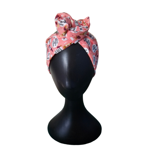 Wire headwrap - Front View Wine