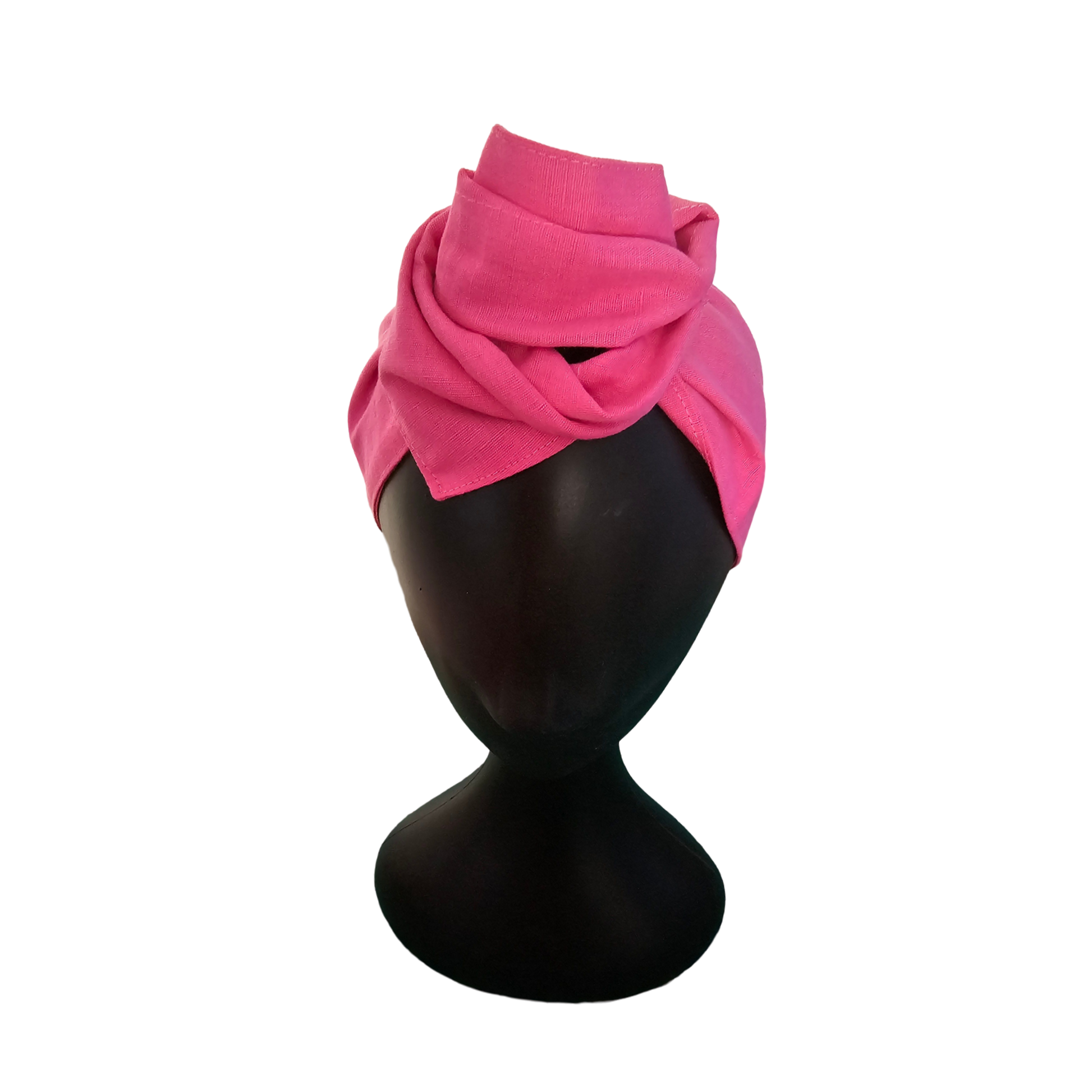 Wire Headband - Hot Pink Front VIew