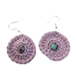 Imperial lavender Bead Crochet Earring