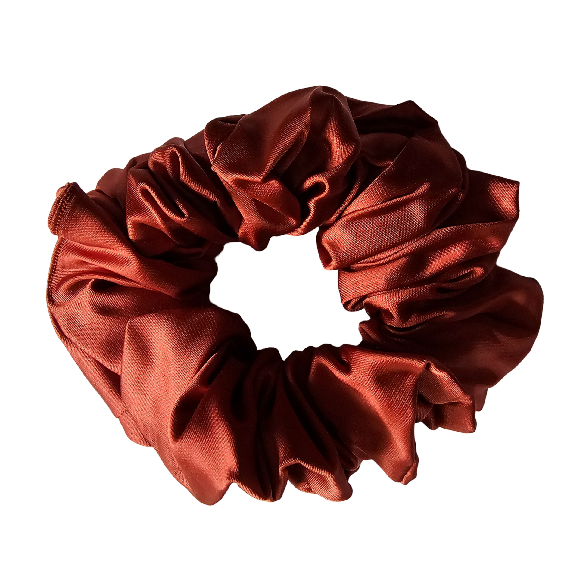 Scrunchie - Brunt Orange Front View