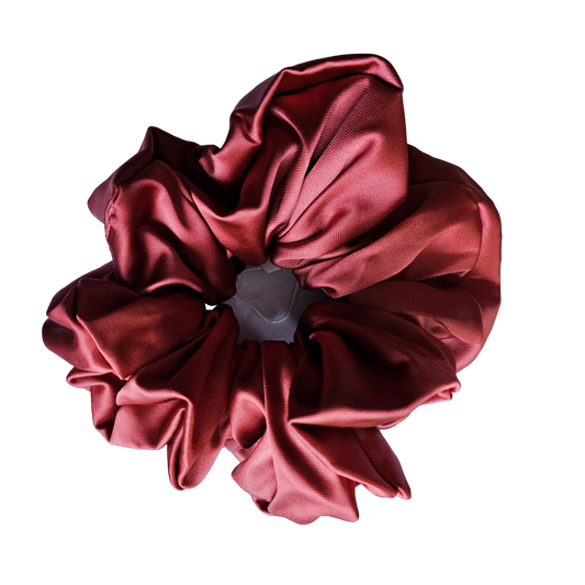 Hair Scrunchie - Terra Cotta Front View