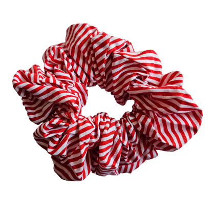 Hair Scrunchie - striped front view