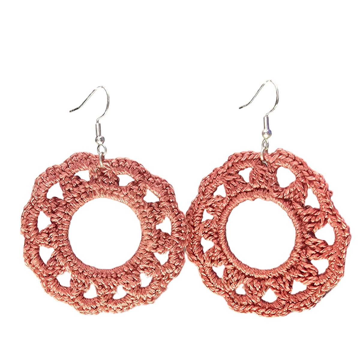 Royal Crochet Earring - Pink