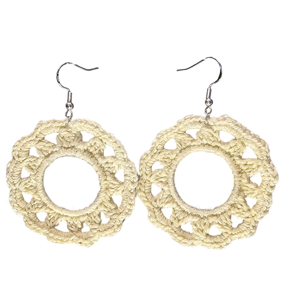 Royal Crochet Earring - Cream