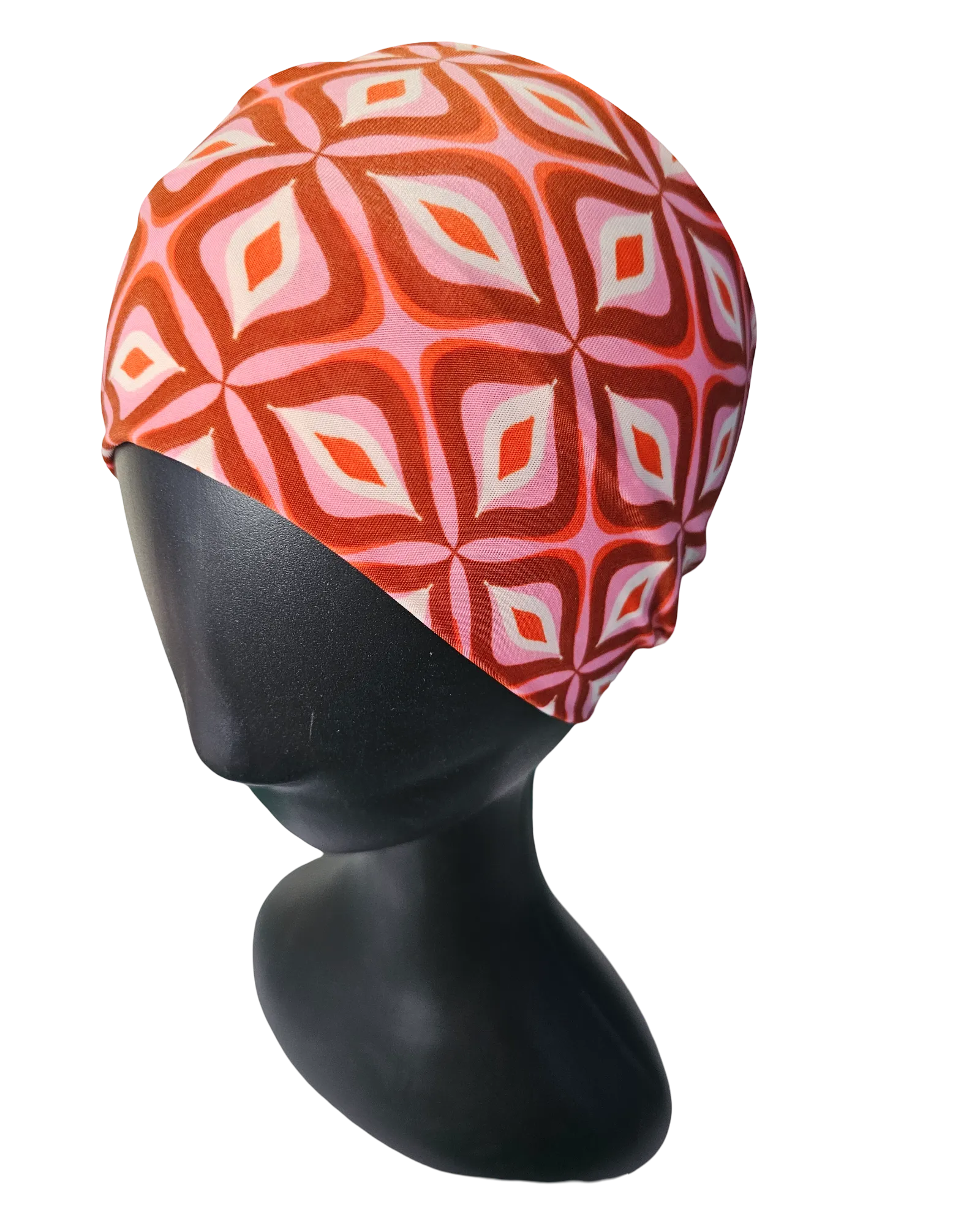 Mannequin wear the flat style stretch headband side view