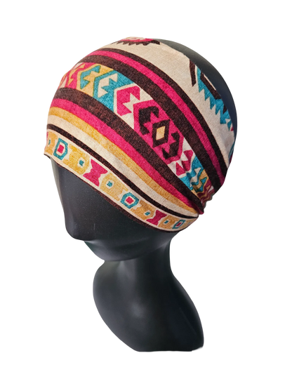 side view of mannequin wearing a basic stretch headband