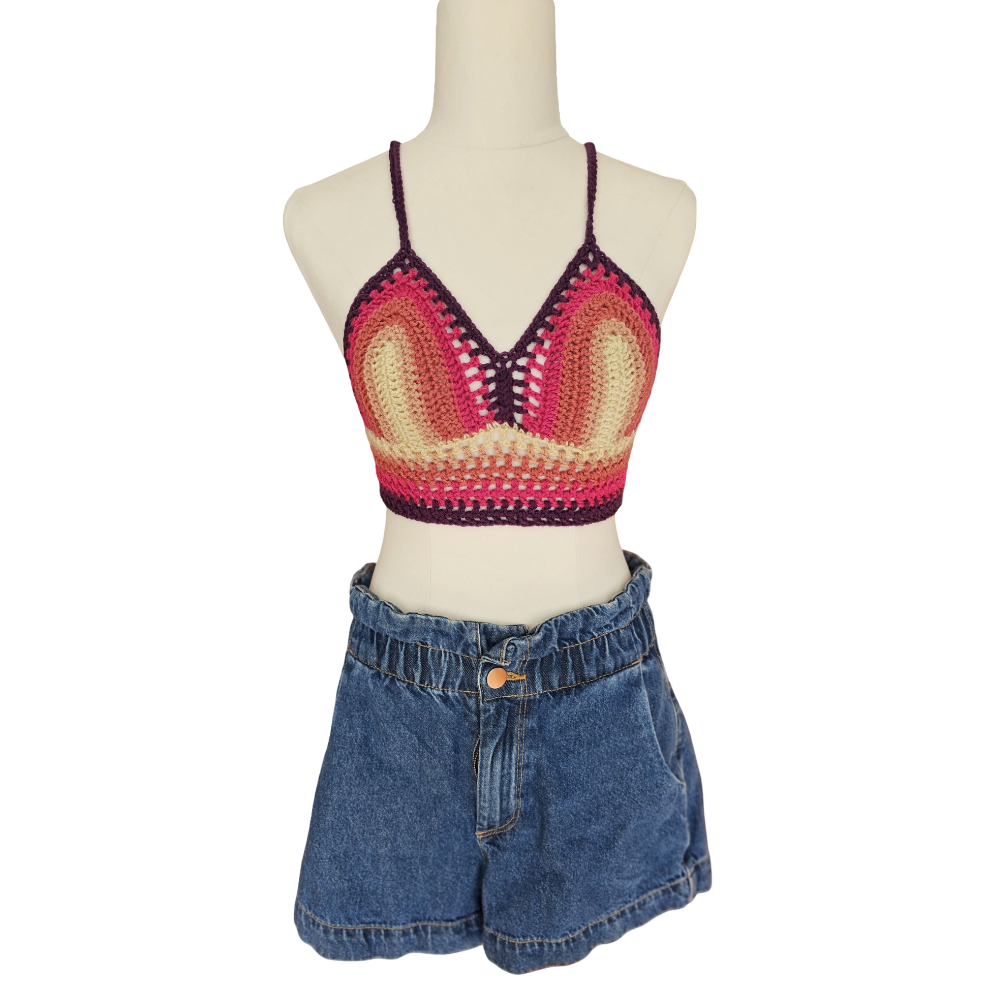 Flora Crochet Lattice Top