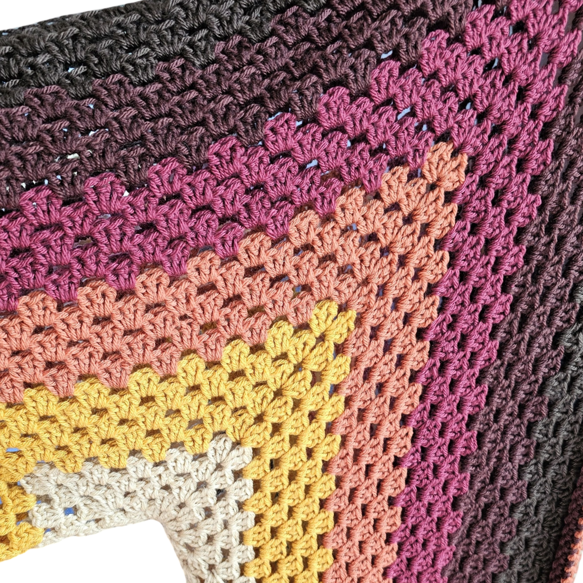 Autumn Drift  Oversize Hexagon Cardigan