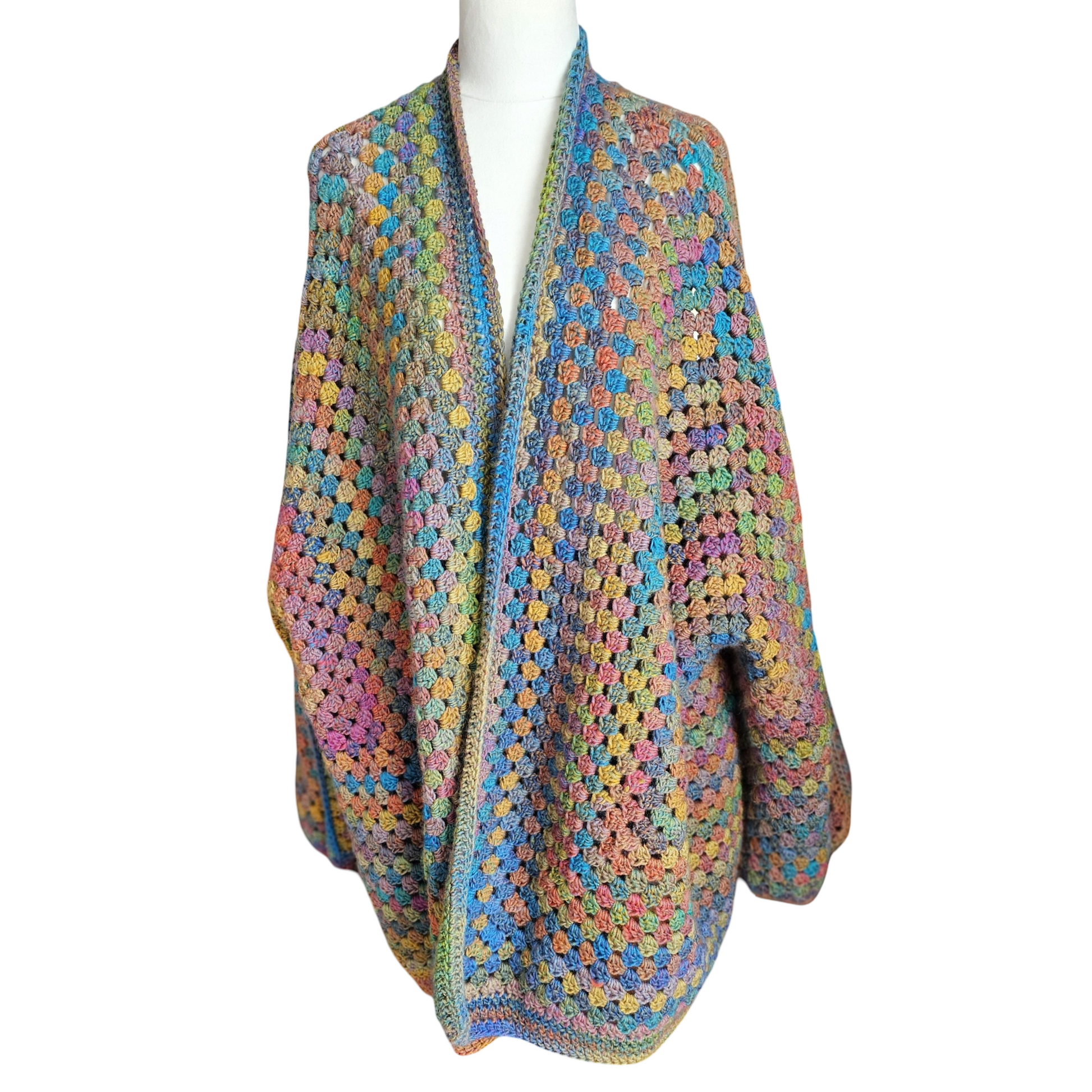 Vintage Soul Oversize Hexagon Cardigan