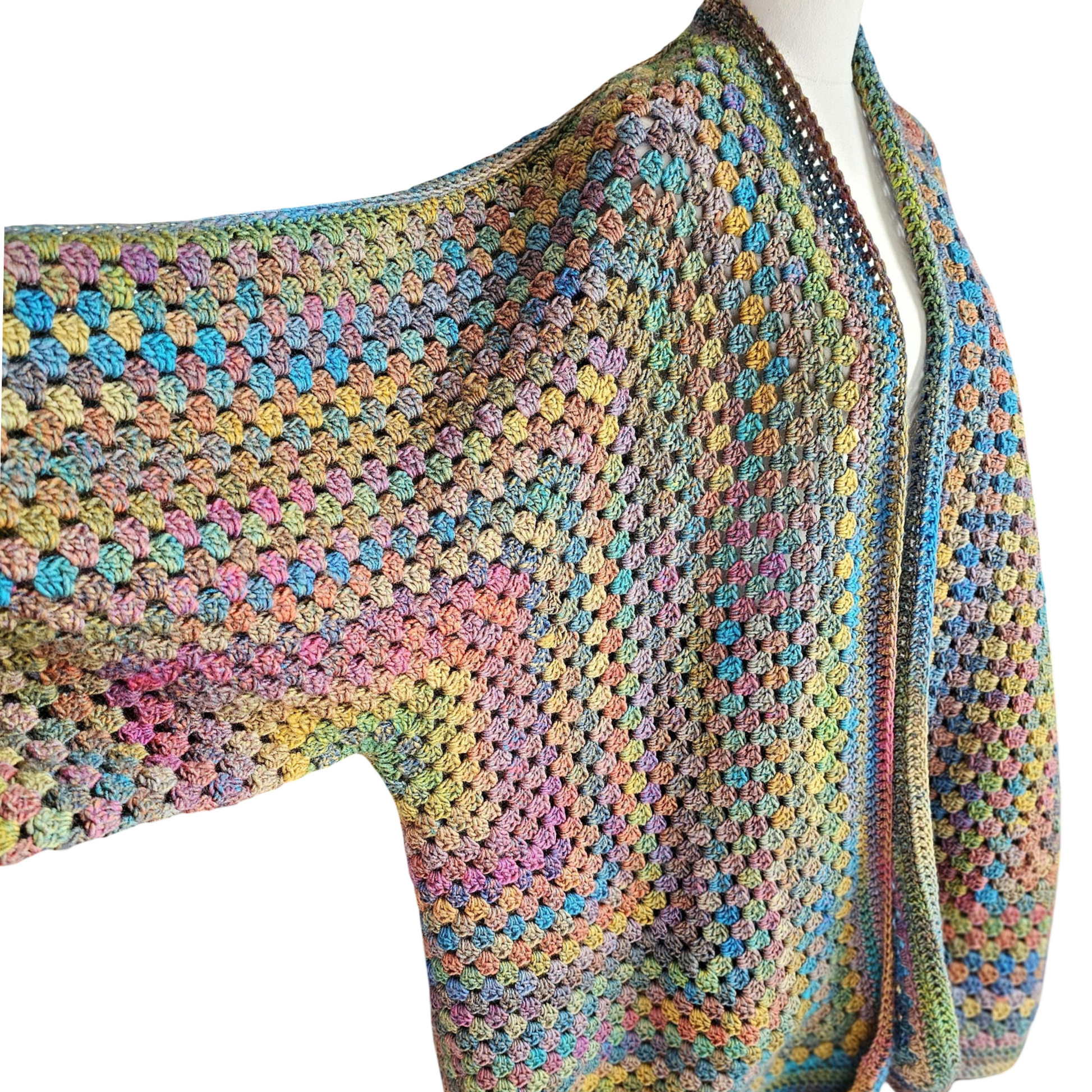 Vintage Soul Oversize Hexagon Cardigan