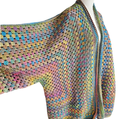 Vintage Soul Oversize Hexagon Cardigan
