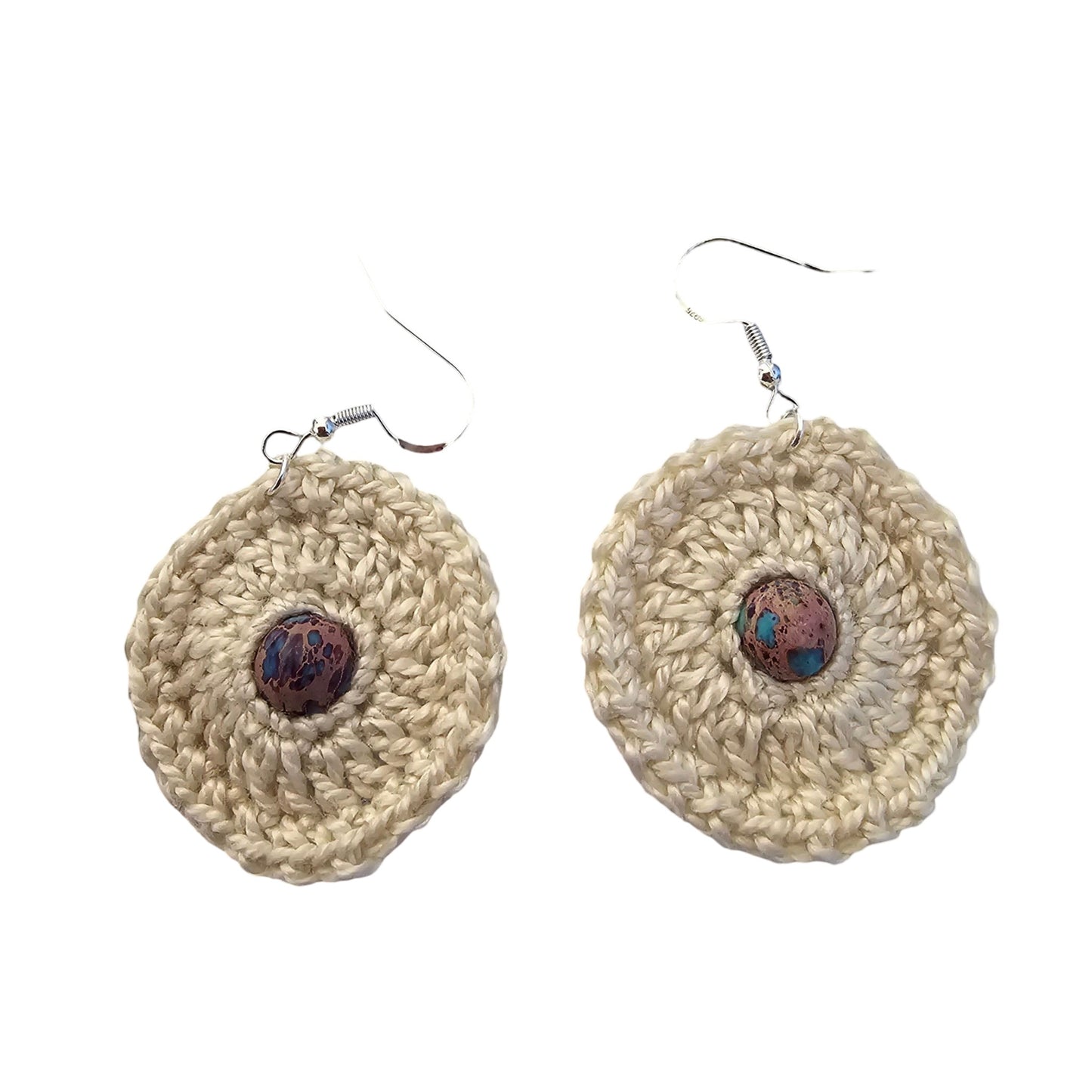 Ladies Earrings - silver fittings - front view