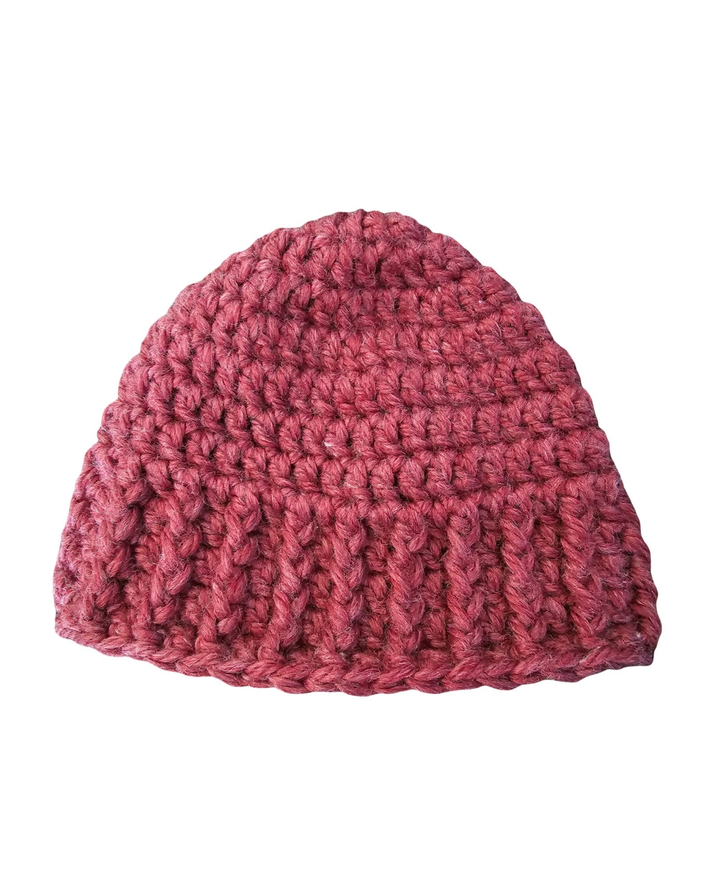 Boho Crochet Beanie - Flat View