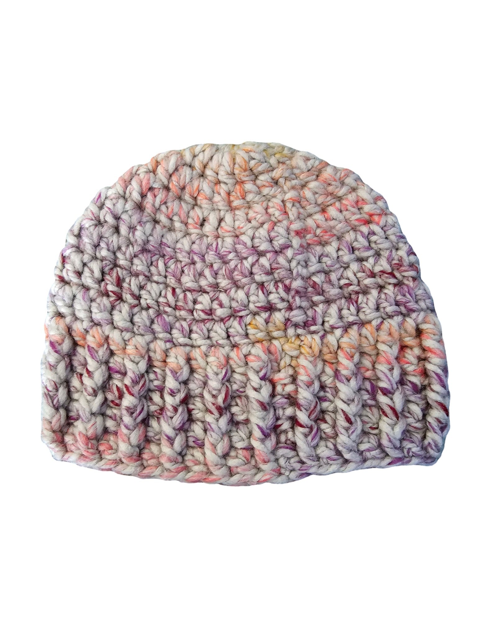Adults Crochet Beanie - Flat View