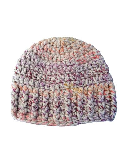 Adults Crochet Beanie - Flat View