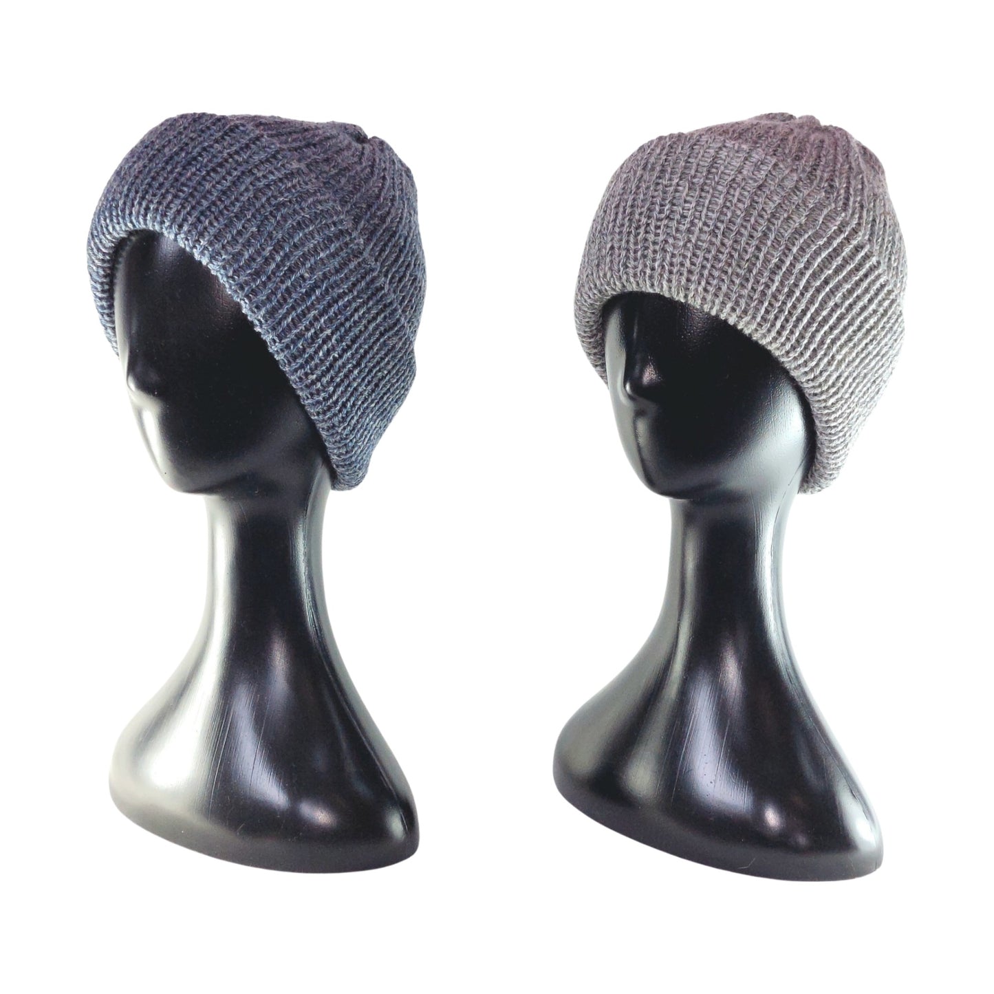 Double layered knitted beanie display view