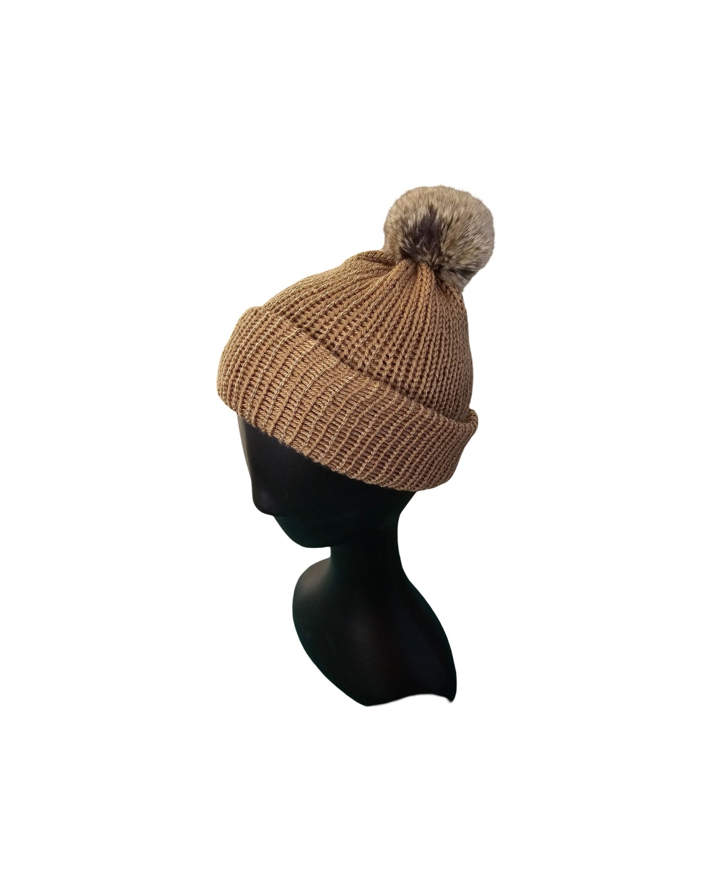 Brown double layered beanue