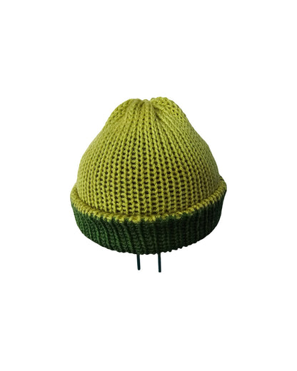 kids handmade knitted beanie-front view