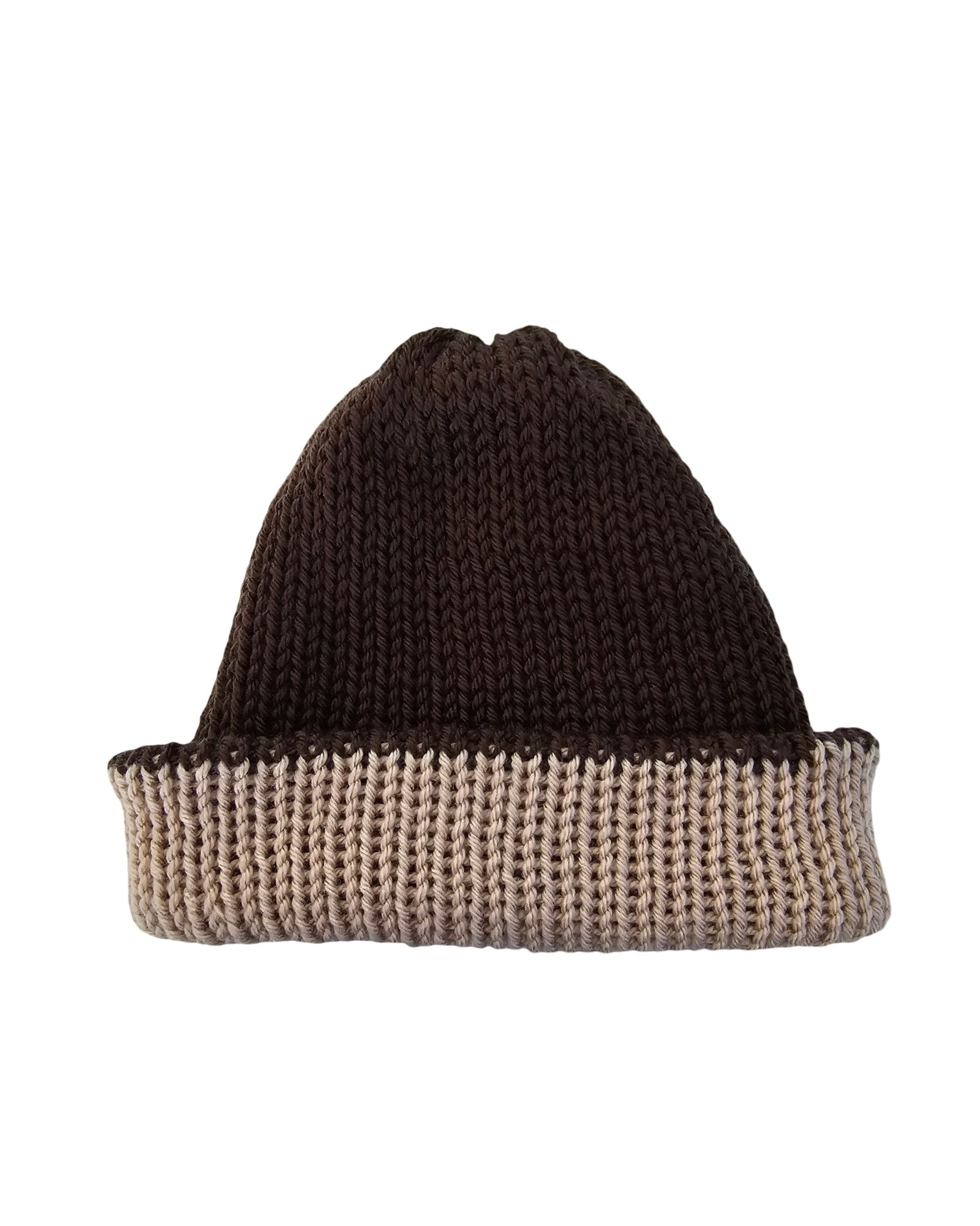 reversible knitted beanie 