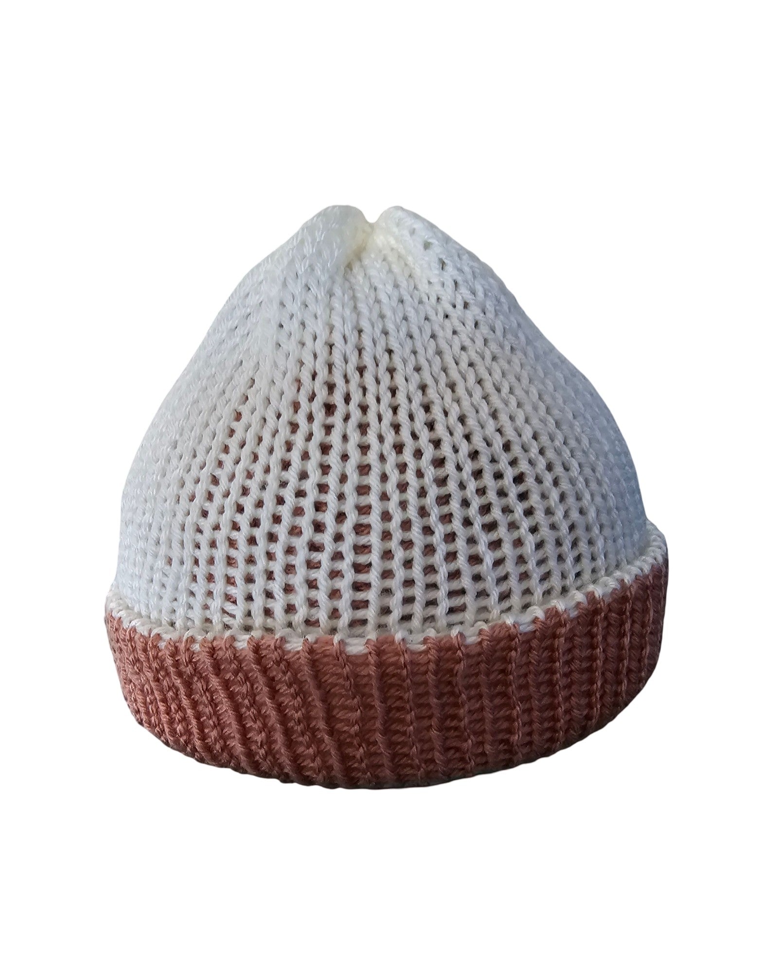 Kids Handmade Knitted Beanie - Front View
