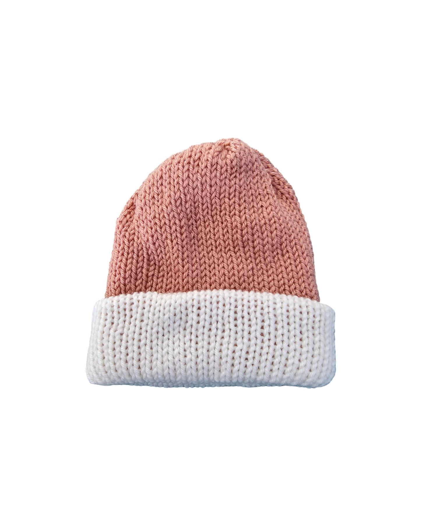 Reversible Knitted Beanie - Flat View