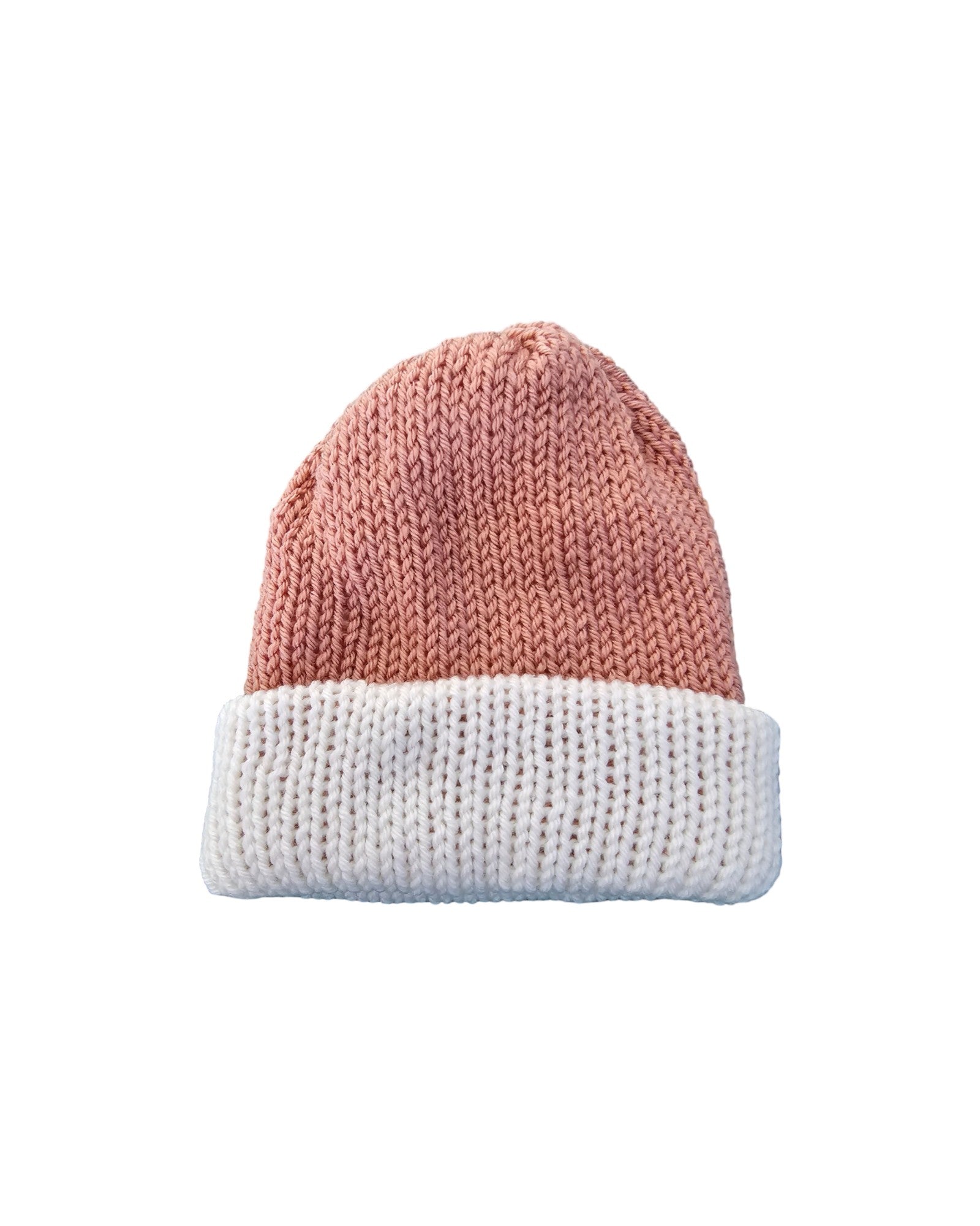 Reversible Knitted Beanie - Flat View