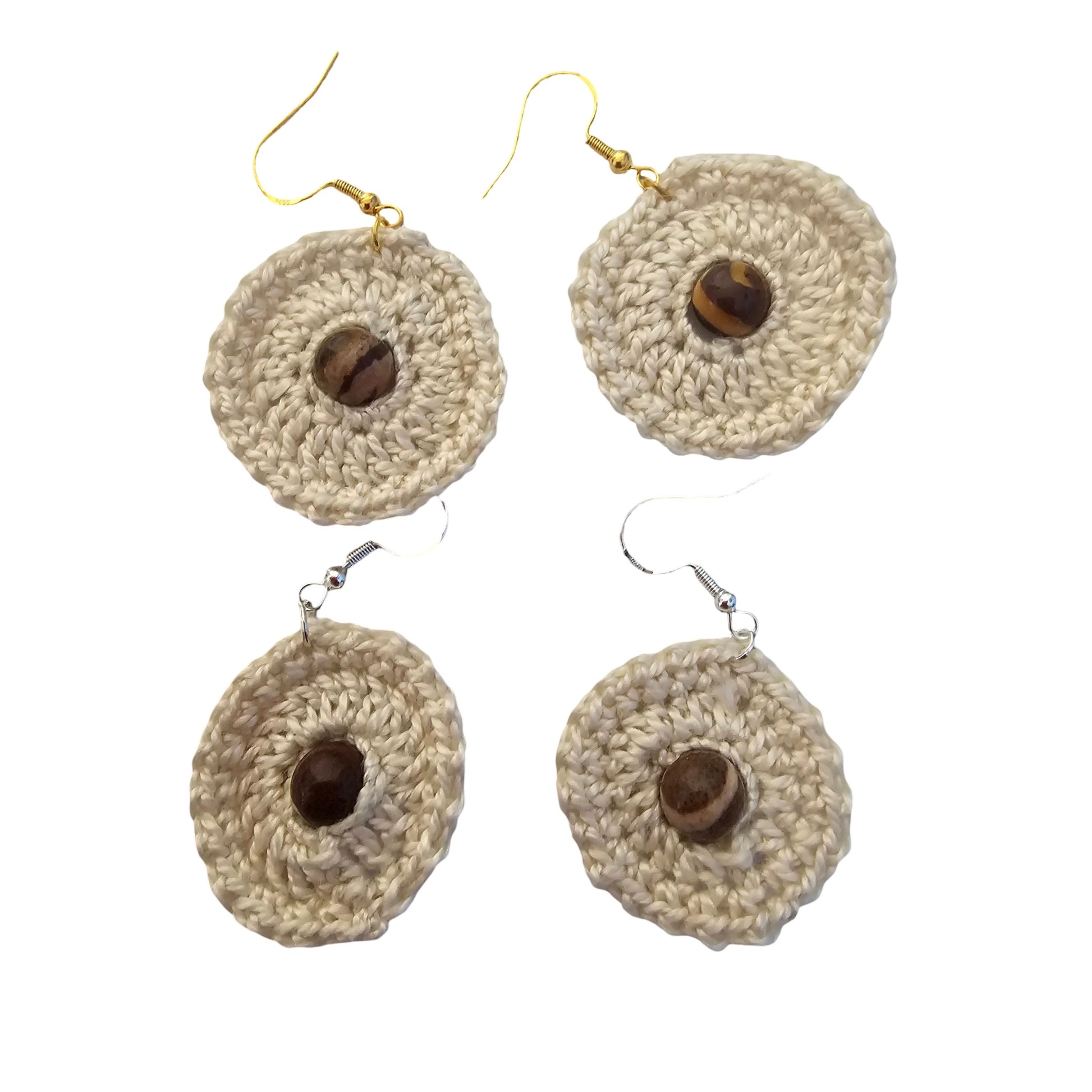 Earrings, Front View