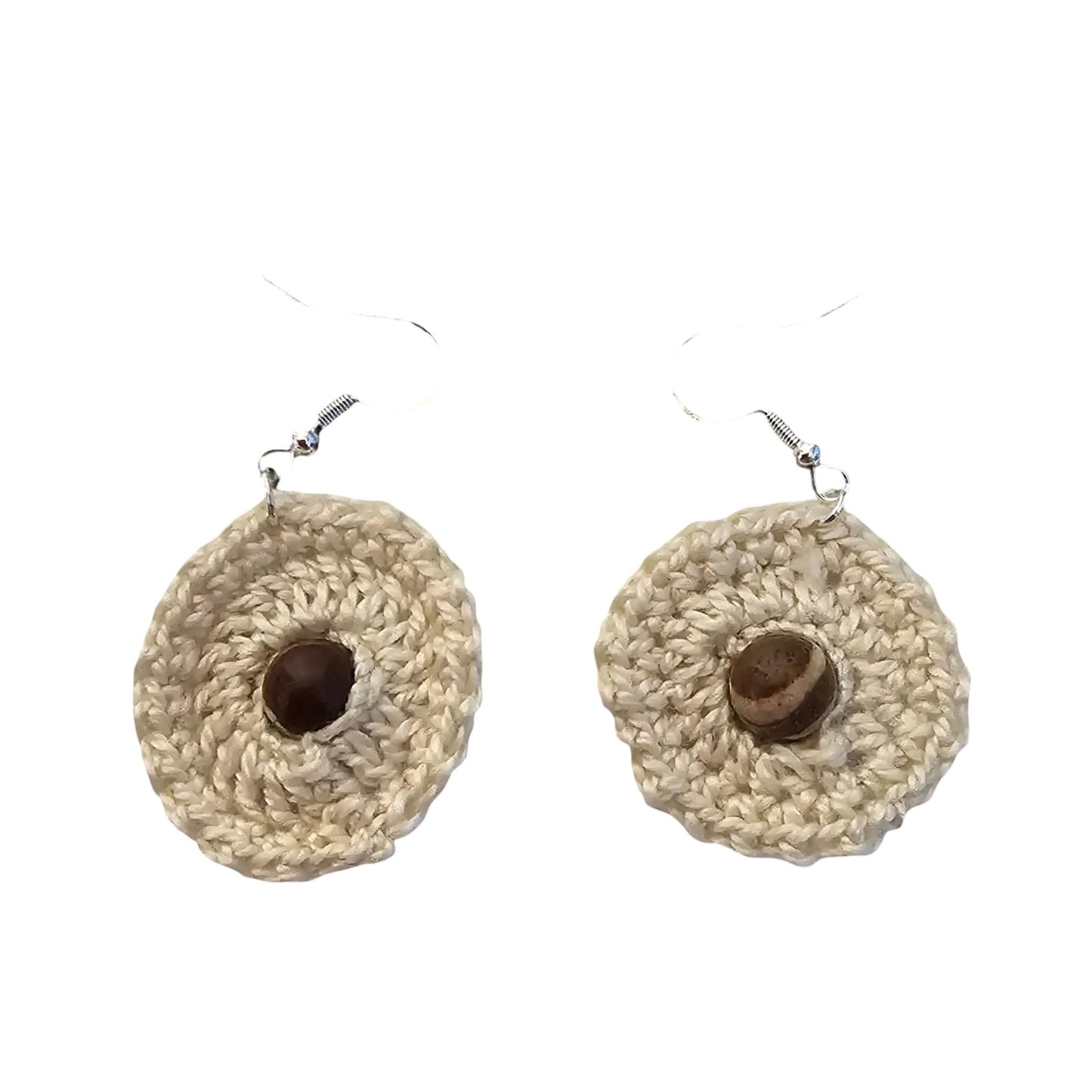 Boho Style Earrings - Silver Fittings - Front View