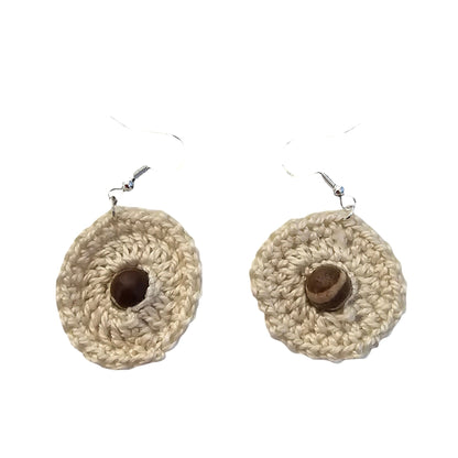 Boho Style Earrings - Silver Fittings - Front View