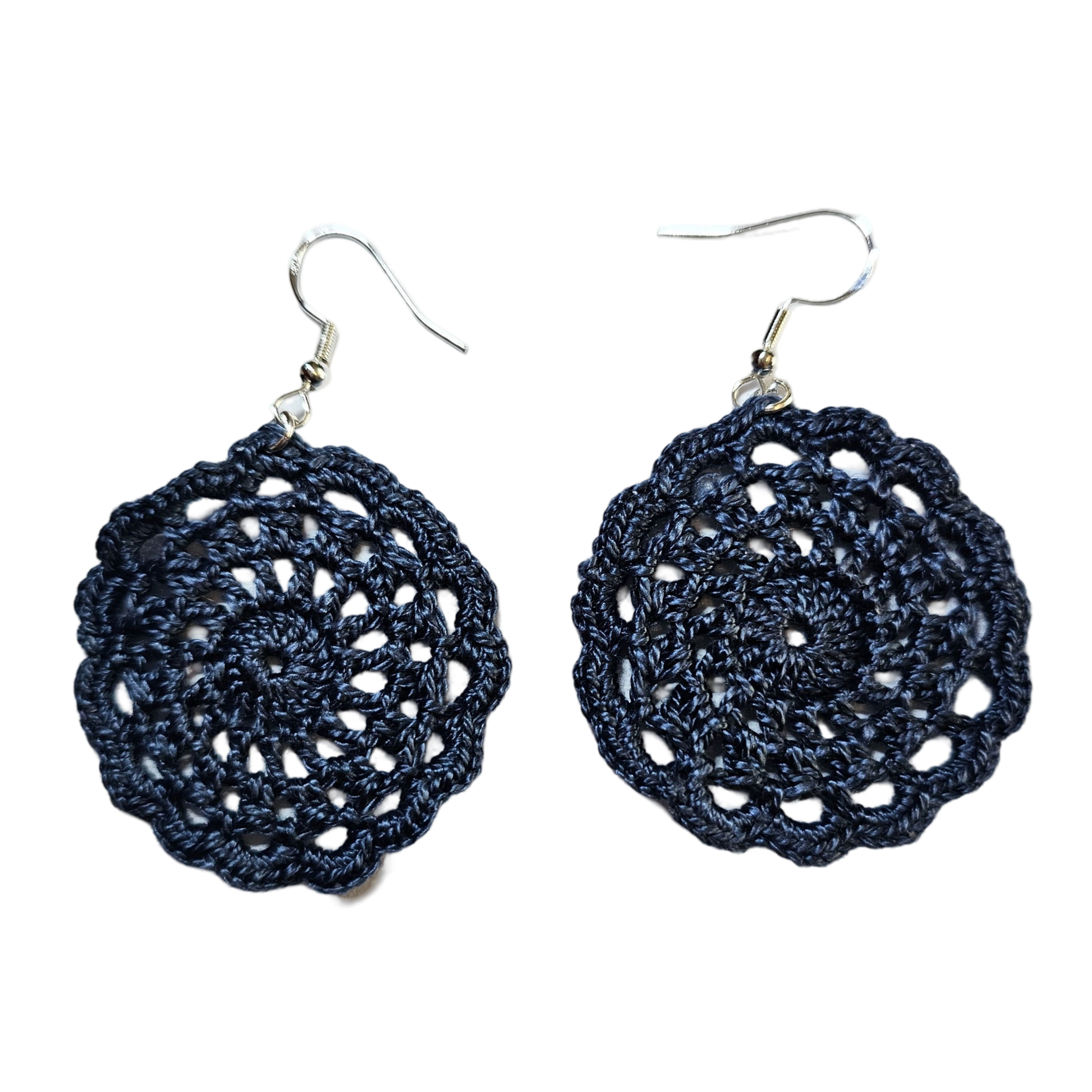 Frankie Indigo Crochet Earring