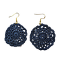 Frankie Indigo Crochet Earring