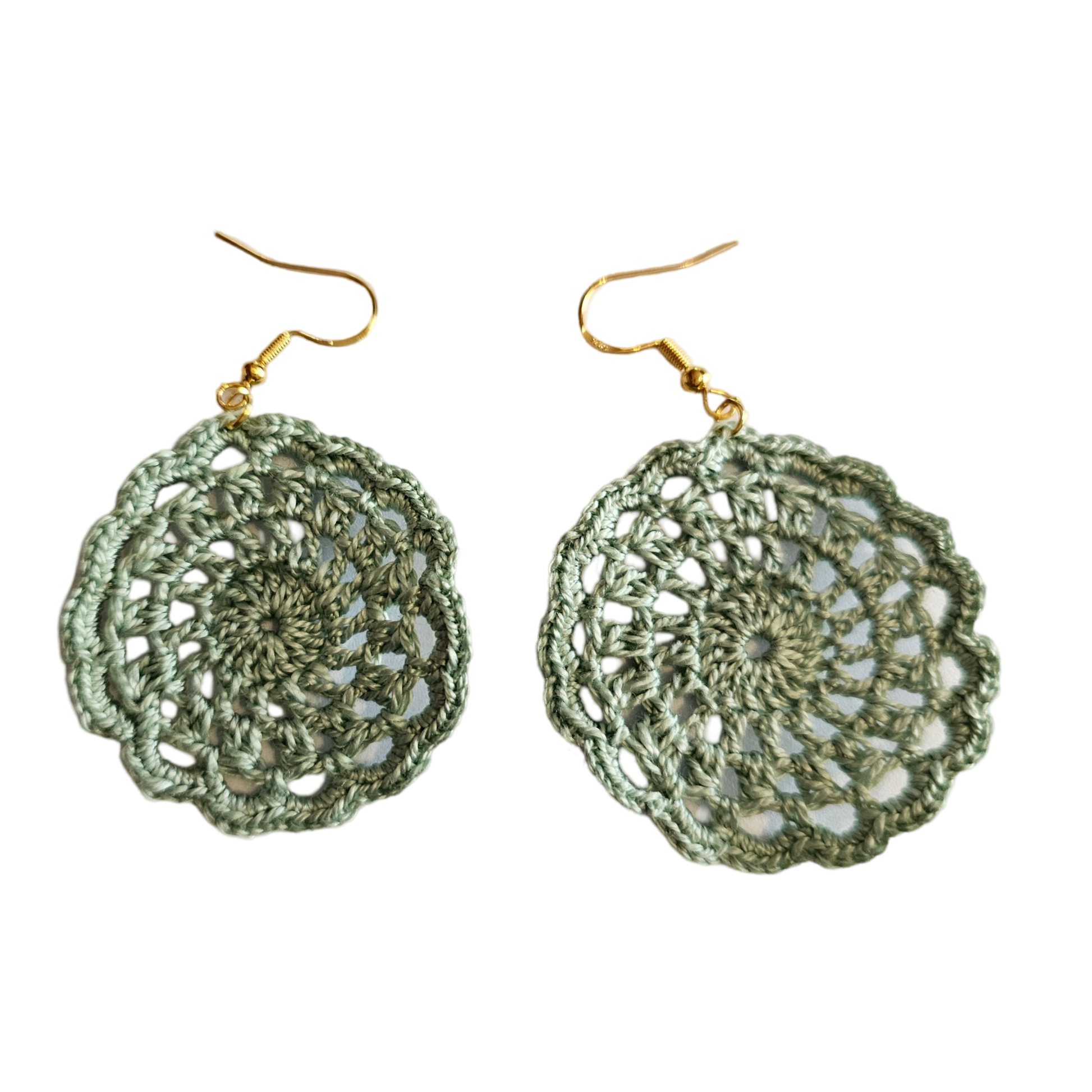 Frankie Teal Crochet Earring