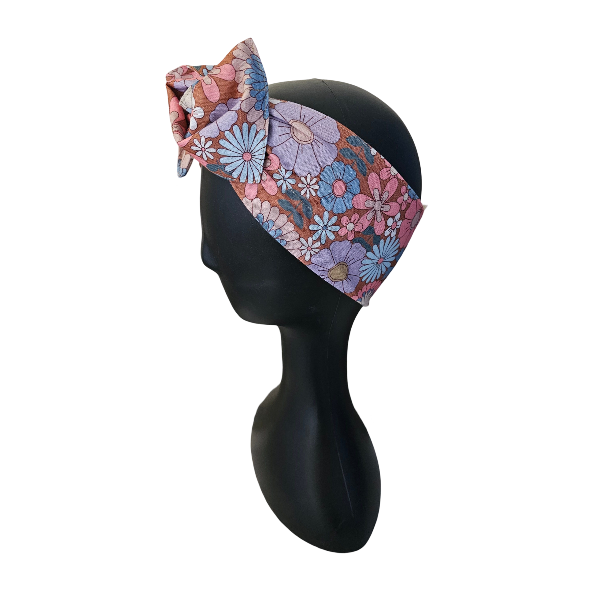 Wire Headwrap- Floral Side View