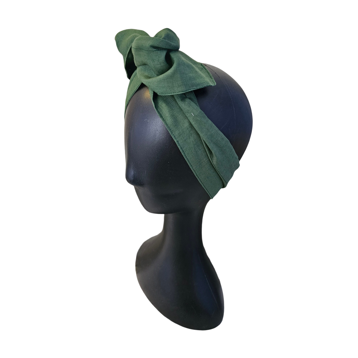 Wire Headband - Olive Side View