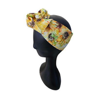 Wire Headband - Sunflower Side View