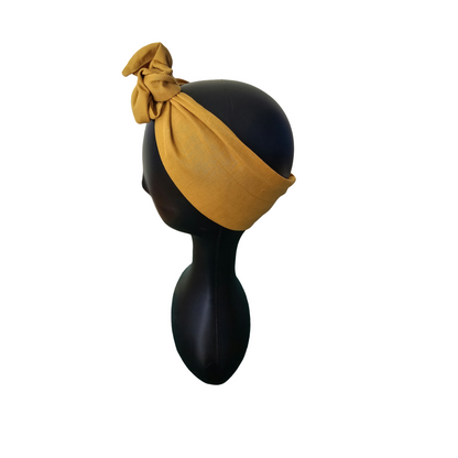 Easy to style wire headband - side view on mannequin