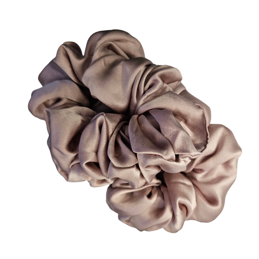 Pink Silk Scrunchie