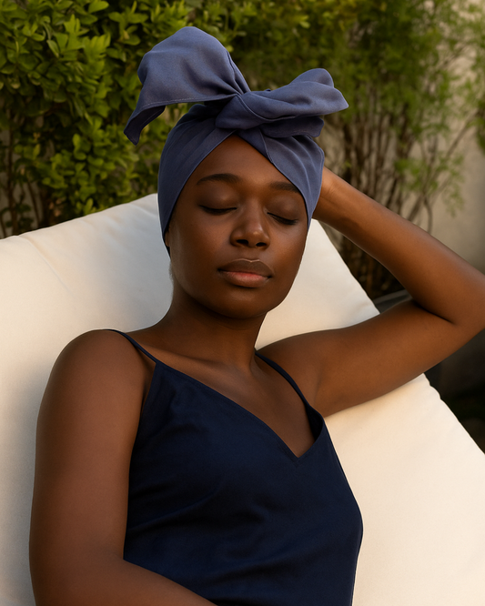 Indigo Wire Headwrap