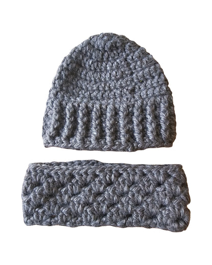 Hobart Crochet Chunky Beanie & Ear Warmer Bundle